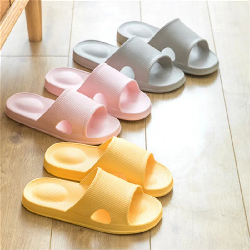 

2021 Women Men Summer Slippers EVA Outside Wear Indoor Home Bathroom Beach Fashion Couple Bath Home Slippers, As the picture display