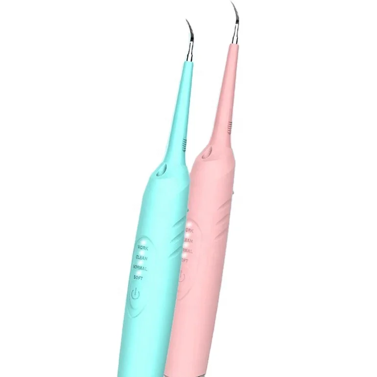 

Portable Electric Ultrasonic Tooth Cleaner Rechargeable Dental Calculus Plaque Remover, Black/blue/ pink