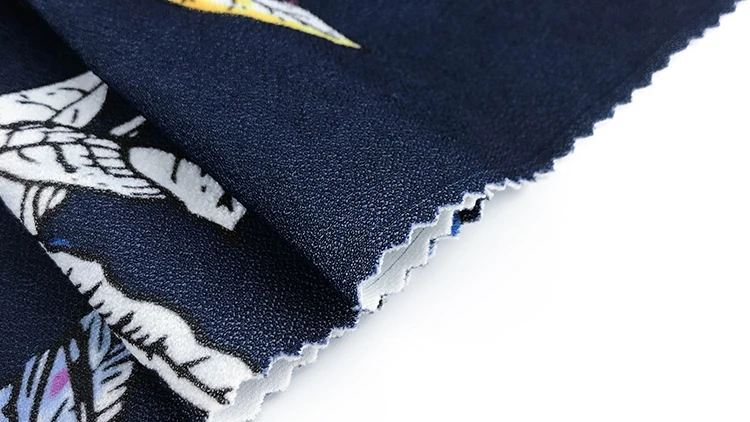 buy moss crepe with print fabric for indian,95% poly 5%