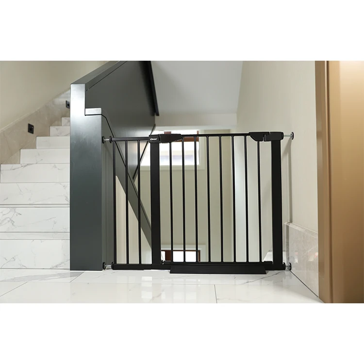 

Custom other baby supplies & products kingbo baby safety gate stair gate baby gates, Black