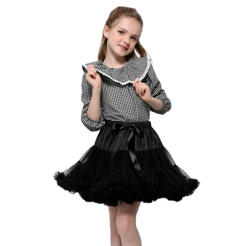 

2021 Girls Mini Fashion Child Dance Tutu Skirts, Customized color