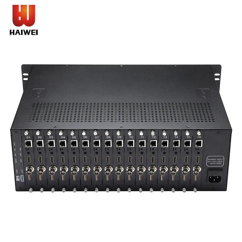 

Haiwei DR316 H.265 H.264 4K@60 16CH HDMI Decoder with 1Port BNC/ CVBS/ AUDIO/ RS485 Output Support P-P SRT OEM ODM RTMP RTSP