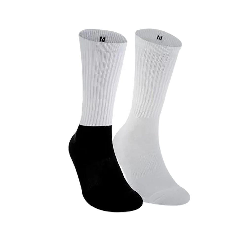 

Custom Sublimation Print Work Socks Sublimation Blank Sock Black Bottom for Men