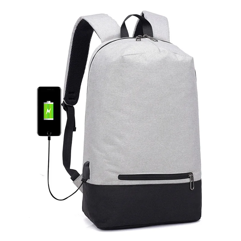 

New Men's USB Backpack Business Casual Large Capacity Waterproof Laptop Shoulder Bag Backpack Student Schoolbag Daypack