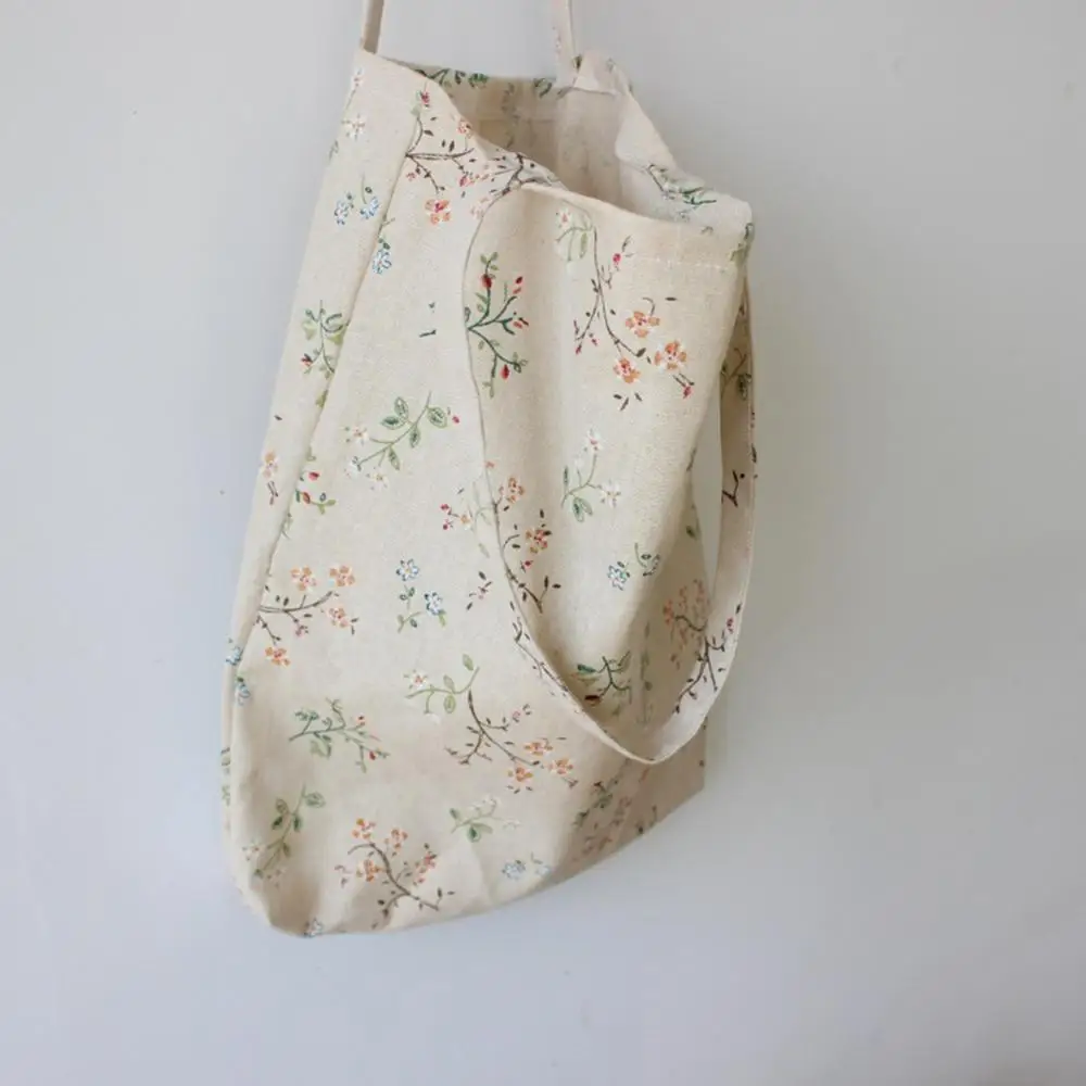

Women Foldable Reusable Shopping Eco Handbag Beach Big Capacity Casual Canvas Shoulder Bag Flower Print Tote#H12^