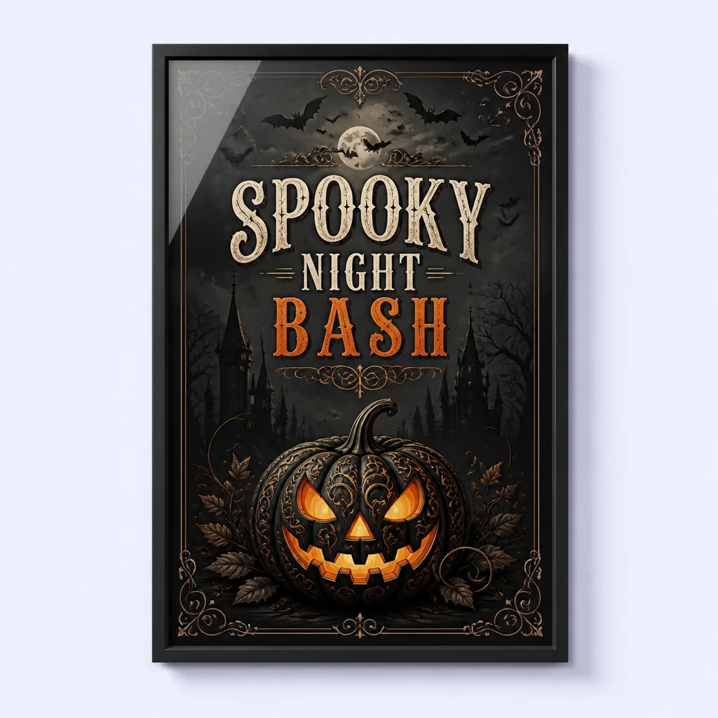 Black Aluminum Gallery Frame Poster