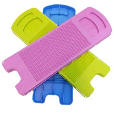 

Flat Mini Anti-skid Plastic Washboard Candy Color Small Household Cleaning Laundry Board Abrasive