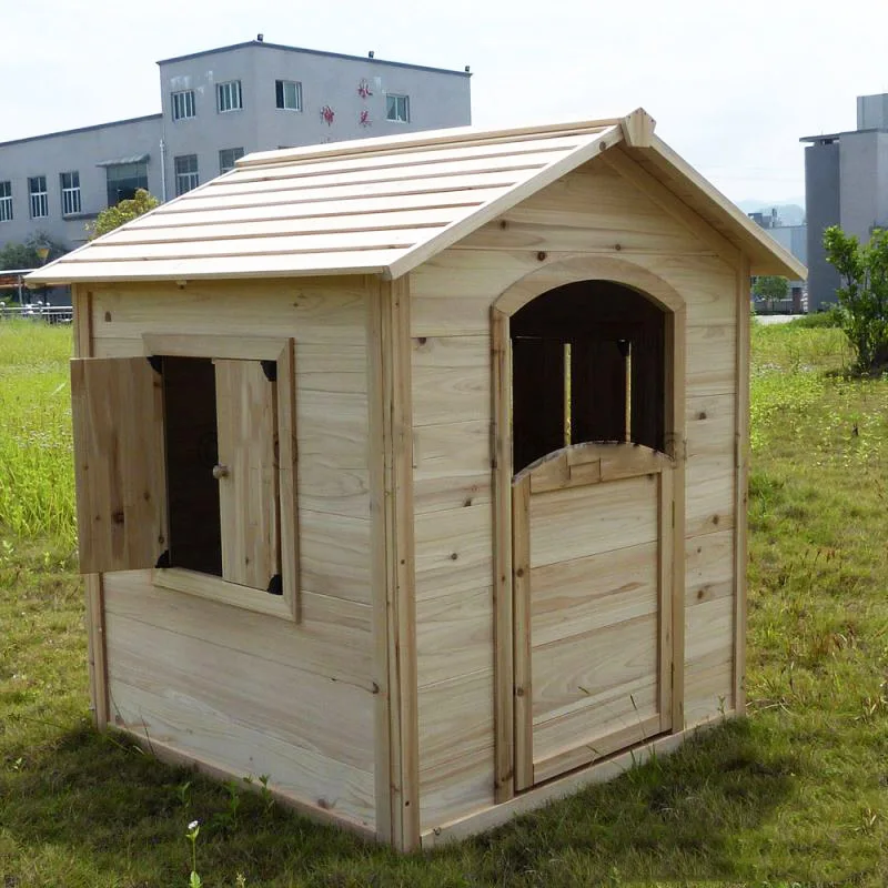 simple wooden playhouse