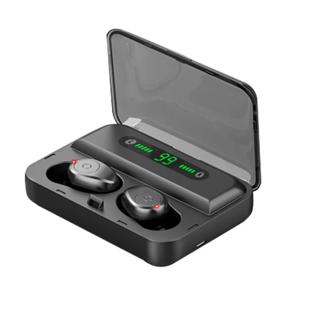 

F9-5 LED Power Display TWS BT mini Wireless Earbuds Earphone Waterproof BT Headphone with Power Bank Charging Case