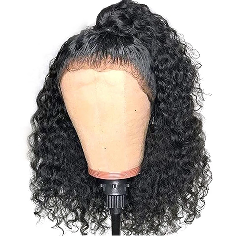 

Uboss Water Deep Wave Curly 100% Brazilian Human Hair Wig Lace Front 180% Density 13x4 Lace Frontal Short Water Wave Bob Wig