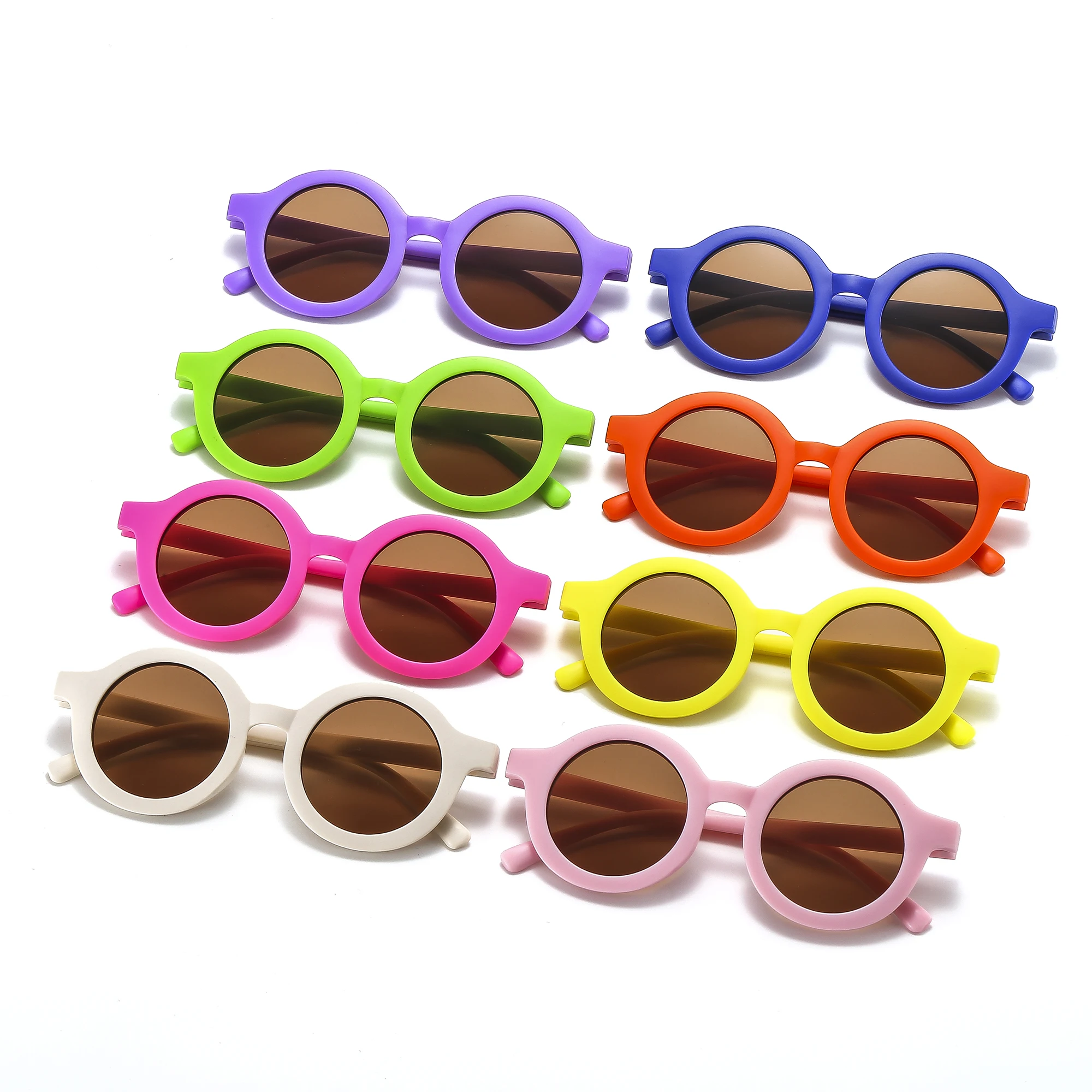 

201 Custom Fashion 90s Retro Round Unisex Vintage toddler Child Sun Glasses girl 1 to 8 Years The Young Kids Sunglasses 2022