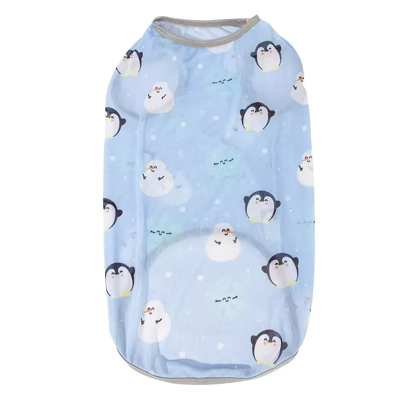 

breathable dog vest penguin full print large dog clothes undershirt summer spring luxury pet clothes