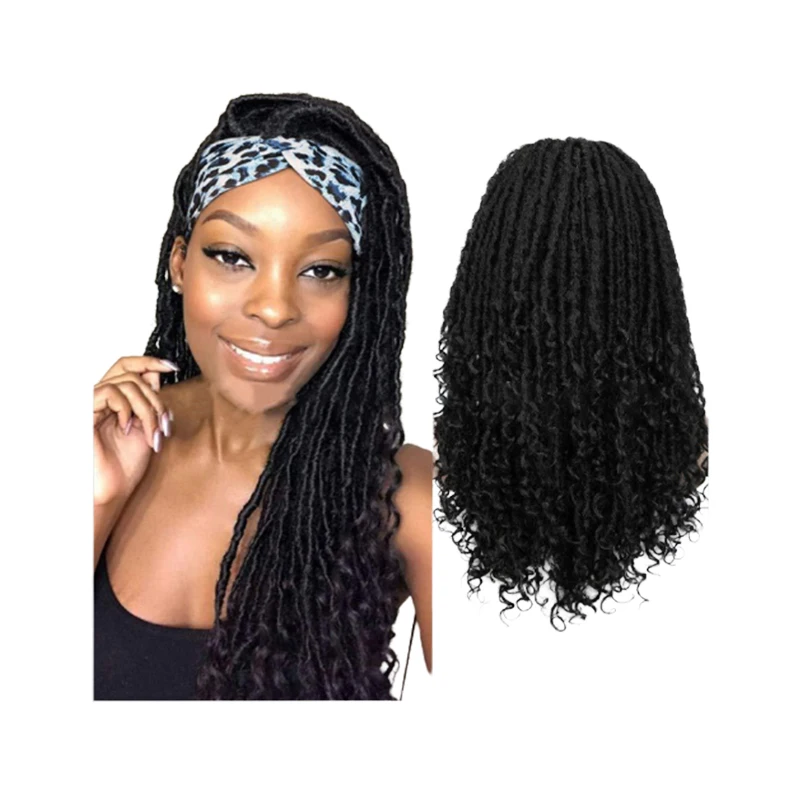 

Craft Dread Locks Crochet Braiding Light African Hair Extension 18 inch Distressed locs hair for braiding
