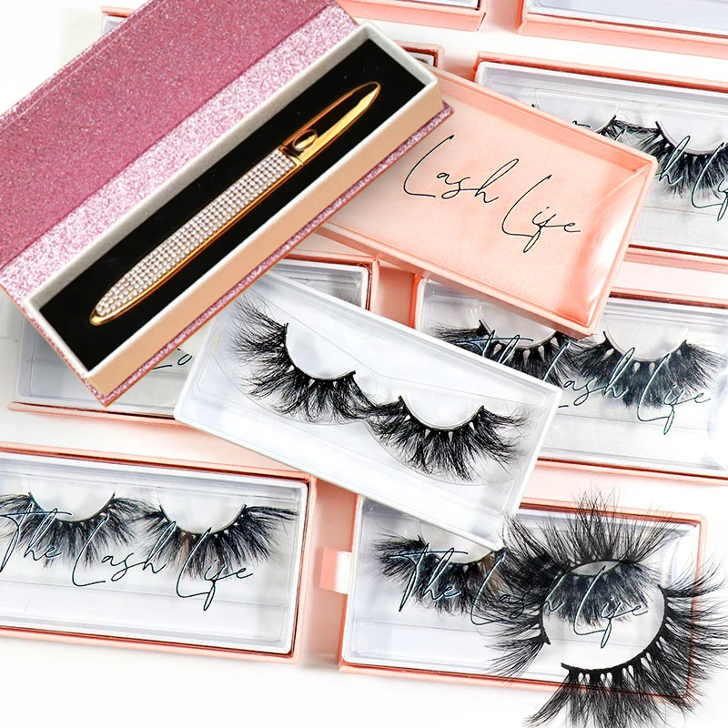 

Winged Full Strip Lashes black 16mm natural long 0.07mm fur black cotton stalk semi - hand made 3d mink eyelashes wholesale