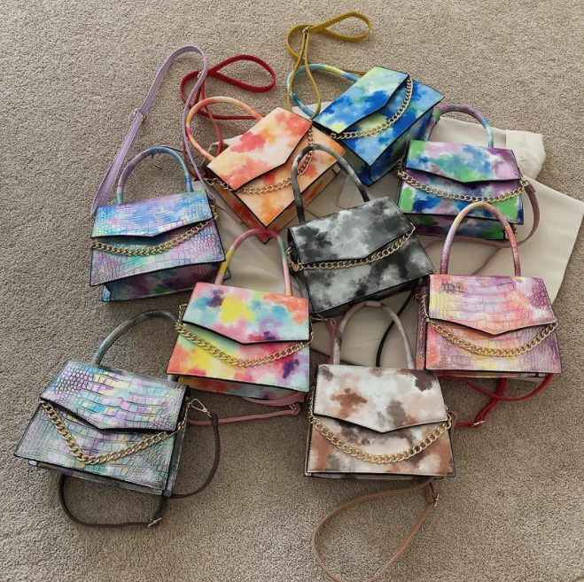 

Fashionable TIE DIE purse Hot selling Cute Tie Dye Handbags Purse for women