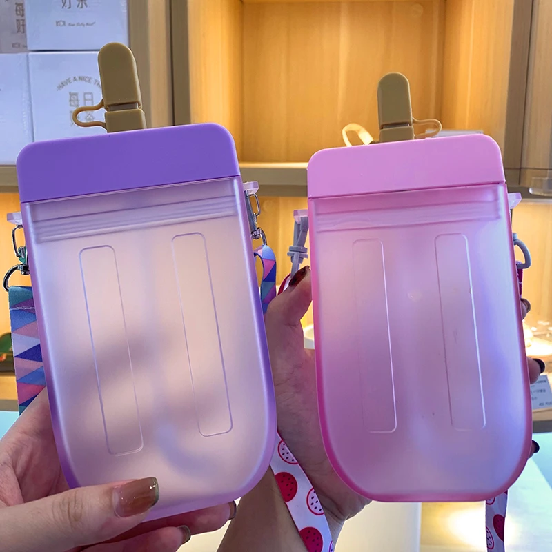 

Cute Girls Fashion Coke Plastic Small Water Bottle Popsicle Drink Purse Crossbody Women Hand Bag, Purple/yellow/blue/pink