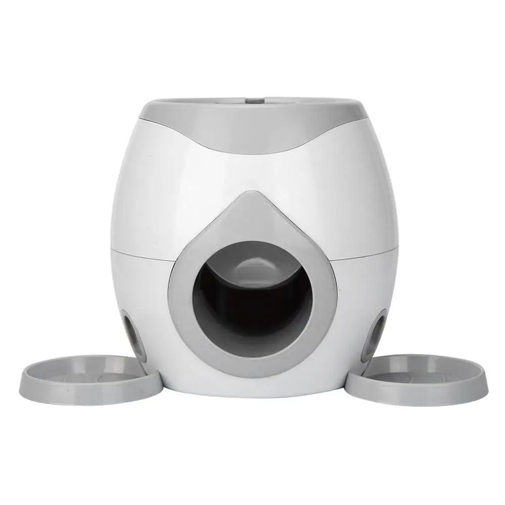 

Pet Ball Feeder Toy - Dog Interactive Treat Toy Dog Tennis Ball Thrower Automatic Pet Ball Toy, Grey