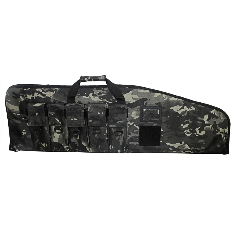 

Gun bag tactical rifle case Hunting Shoulder Strap Shooting Long Padded Backpack, Black camo
