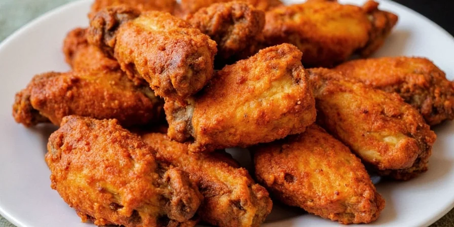 Habanero dry rub chicken wings on a plate