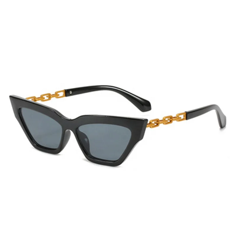 

Fashion Cat Eye Metal Chain Women Luxury Sunglasses, 7 colors