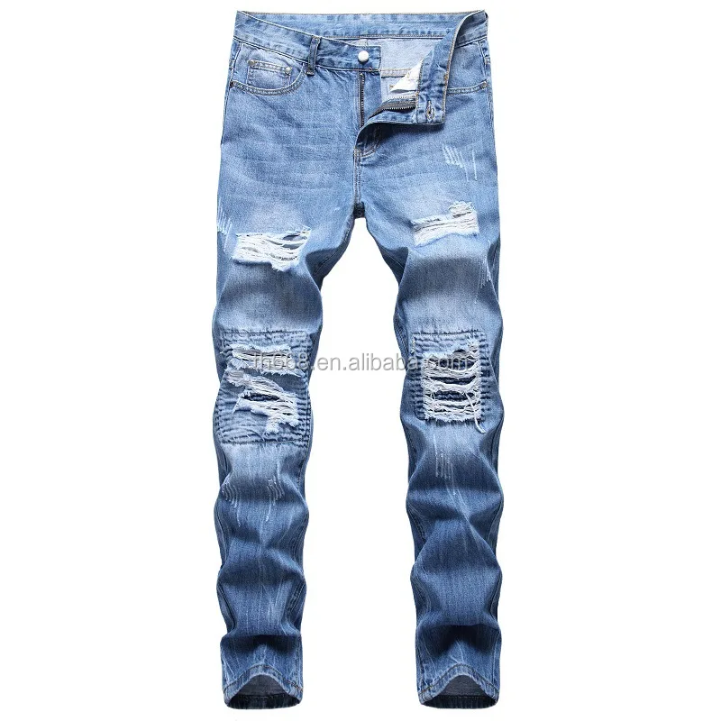 

High Quality Wholesale Men Stretch Classic Jeans Male Denim Pants New Design Men Casual Trousers