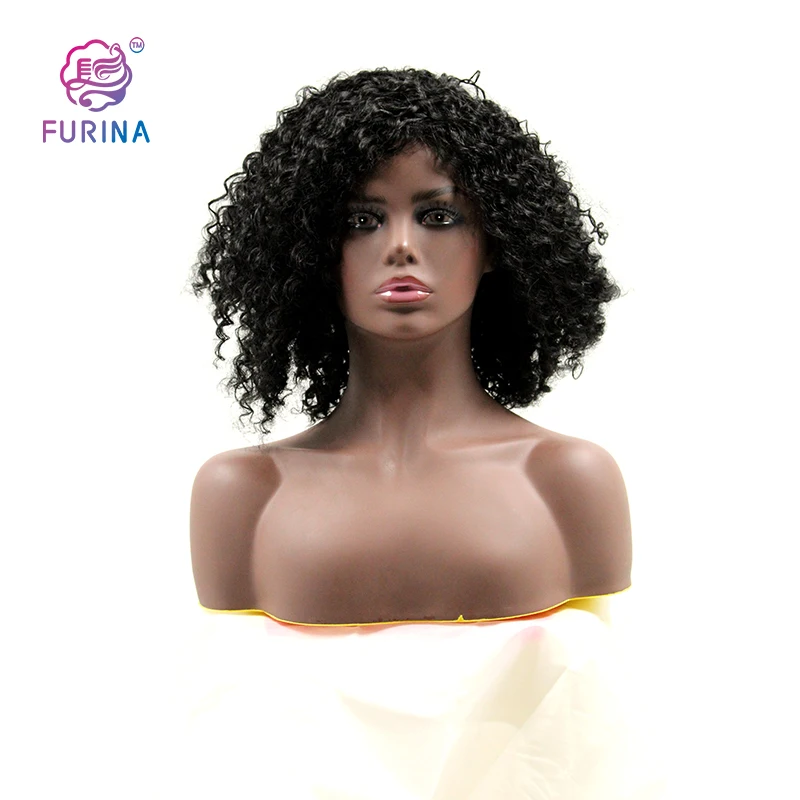 

High Temperature Natural Shoulder Length fluffy kinky curly synthetic wig