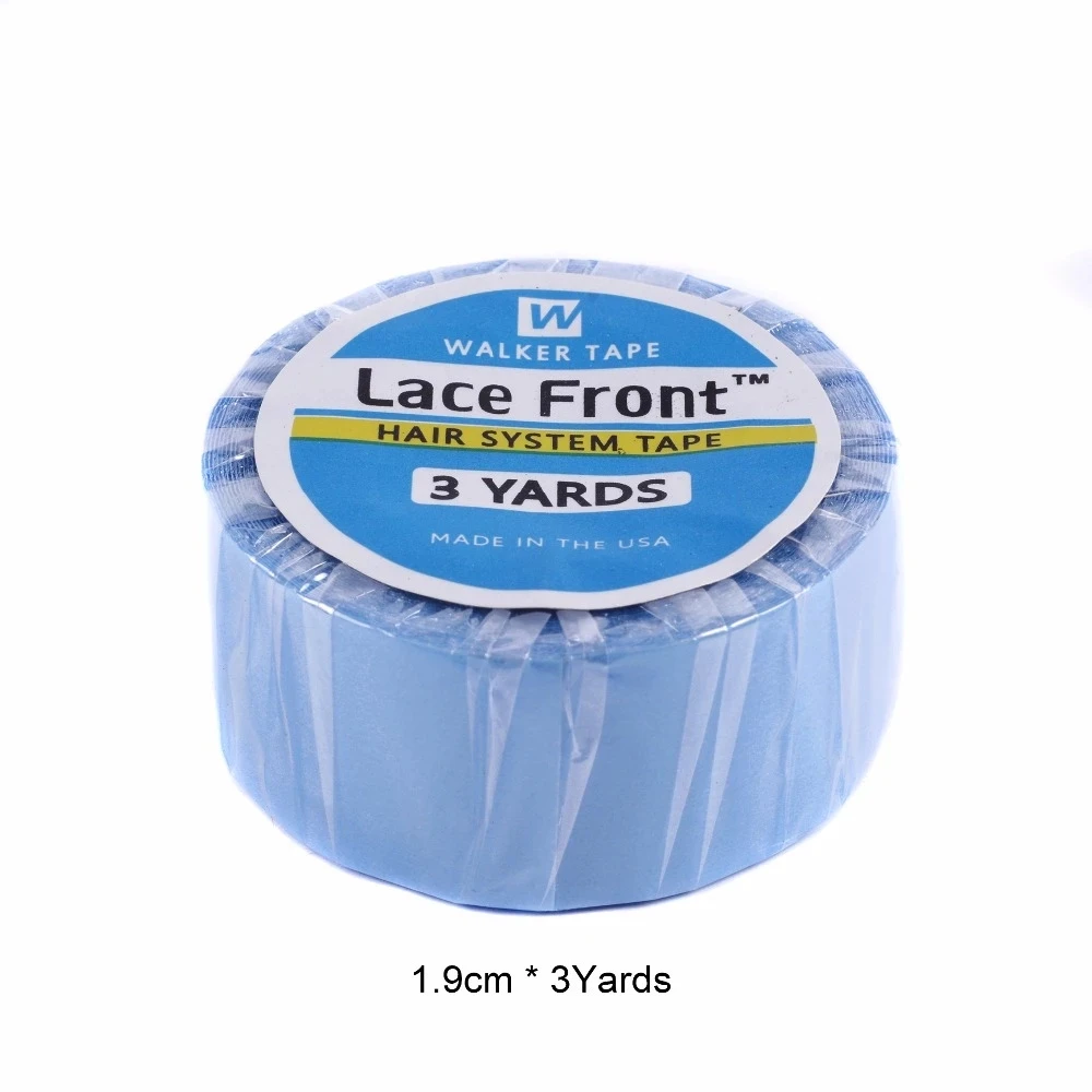 

Strong Waterproof Double Side Hair Tape Ultra Hold Lace Wig Glue Adhesive, White/blue/kraft