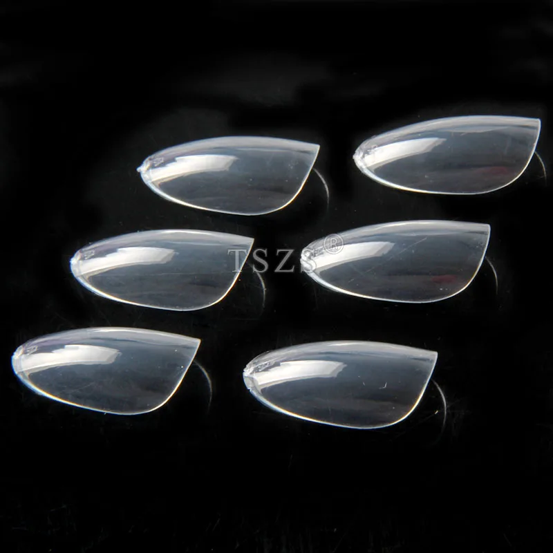 

TSZS High Quality Oval Shape Factory Wholesale 500pcs False Nail Tips Transparent Acrylic Nails Full Cover Round Nails Salon