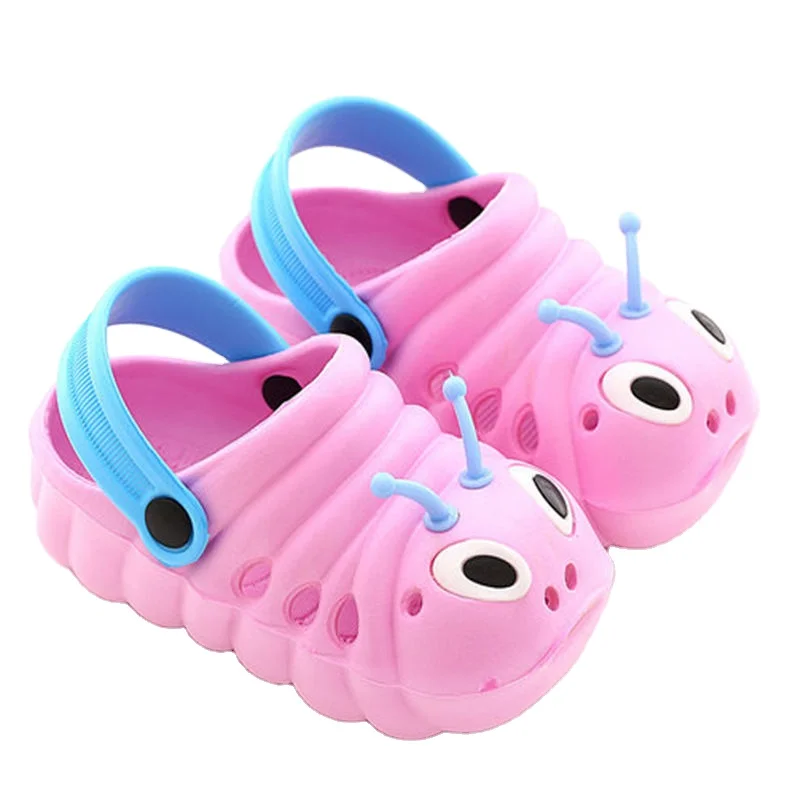 

XQM Children's Slippers Toddler Kid Boys Girls Cute Beach Sandals Slippers Flip Shoes Infant Cartoon Print Flat Heels Shoes