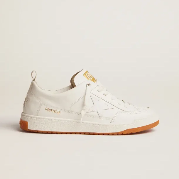 

Dirty Shoes Yeah sneakers in optical white leather Goldens color Beautiful Gooses shoes, 20colors