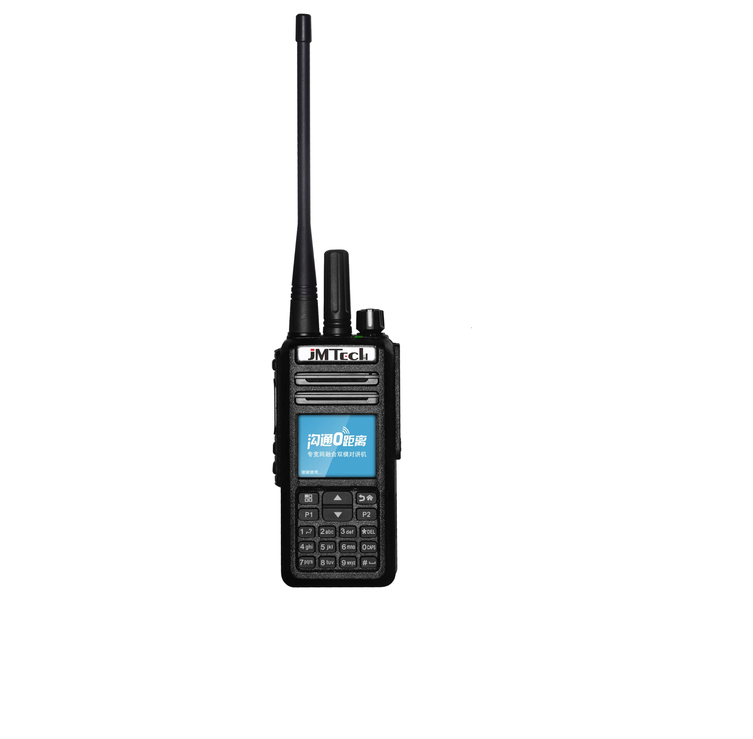 

GSM WCDMA 2G/3G/4G LTE realptt walkie talkie ptt mobile phone network IP two way radio dual mode woki toki JM-T350, Black