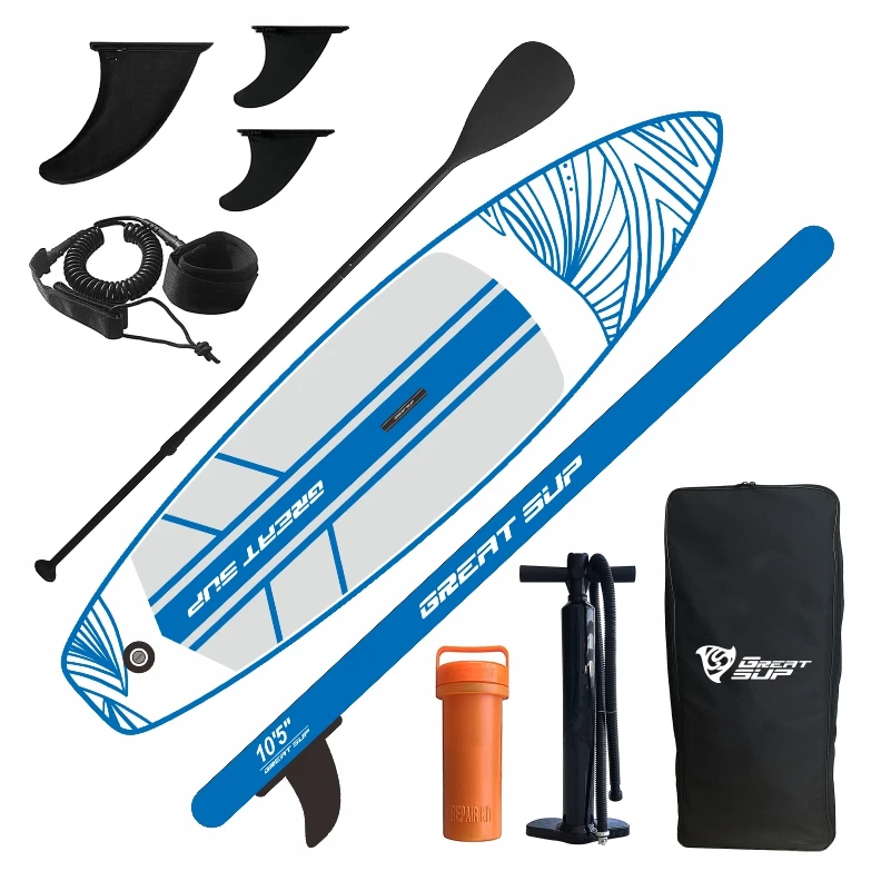 

2022 New Design Water Play Equipment Paddle Board Drop Stitch Inflatable SUP, Wood customized color