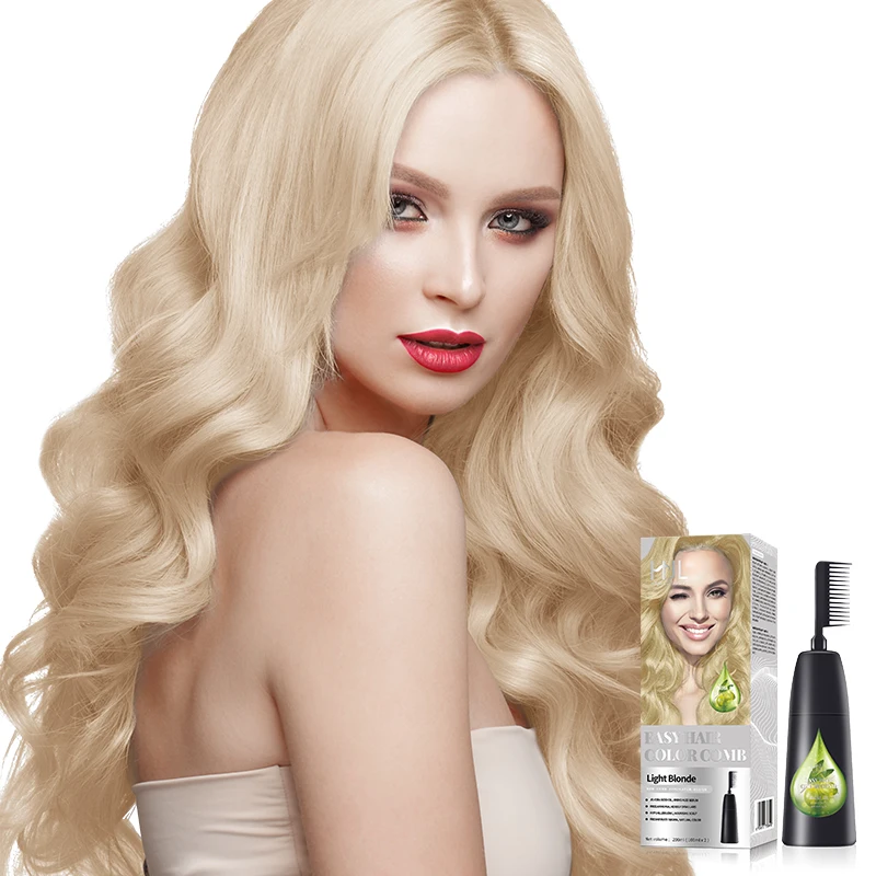 

Human Light Blonde Long Lasting Natural Blonde Natural Hair Dye Private Label Permanent Hair Colour Cream