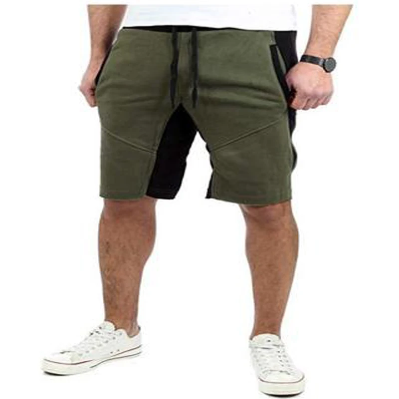 

Men 's Fashion Embroidered Cotton Shorts Men 's New Sports Fitness Pants