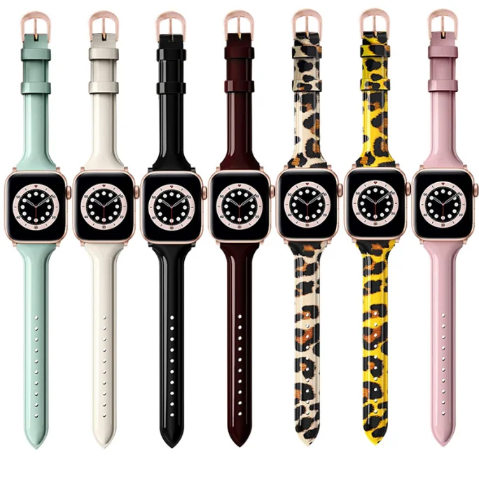 

New Arrivals Slim Genuine Leather Watch Band Replacement Band Strap Bracelet Wristband For Iwatch