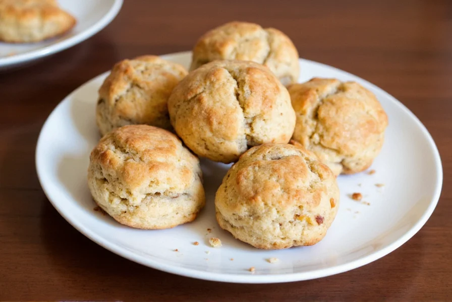 Freshly baked cinnamon scones with icing drizzle