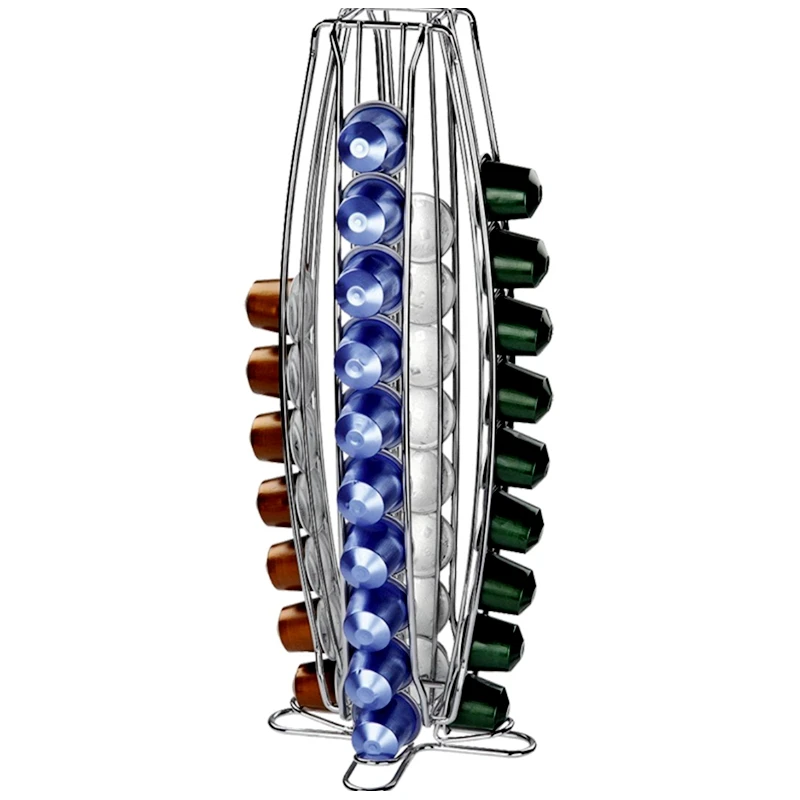 

Metal Wire Cup Coffee Pod Stand Home Kitchen Organizer Nespresso Capsule Holder, Customized color