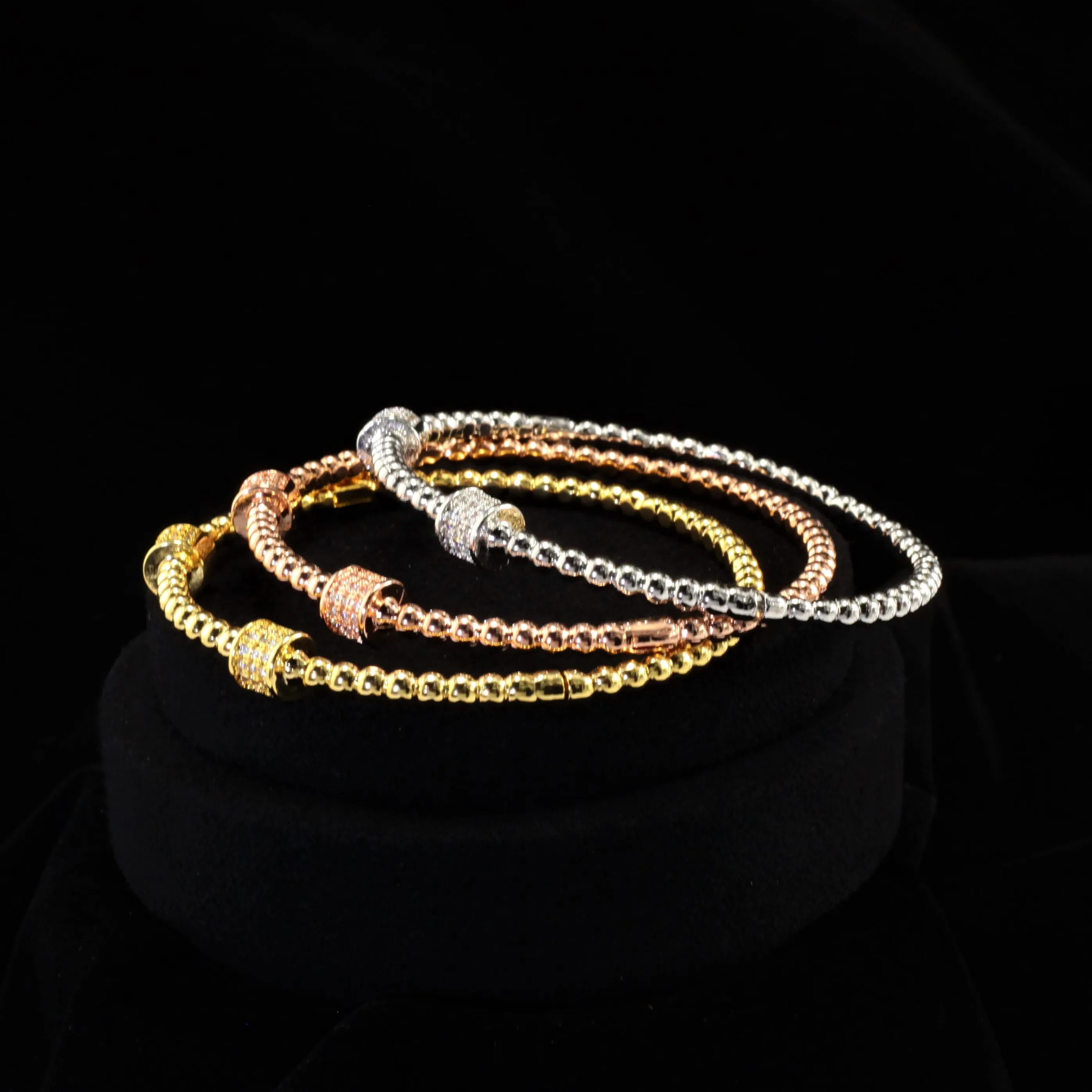 

Ruidi Three Colors Top Accessories Unisex woman Cooper Bangle Bracelet Ring Jewelry Set