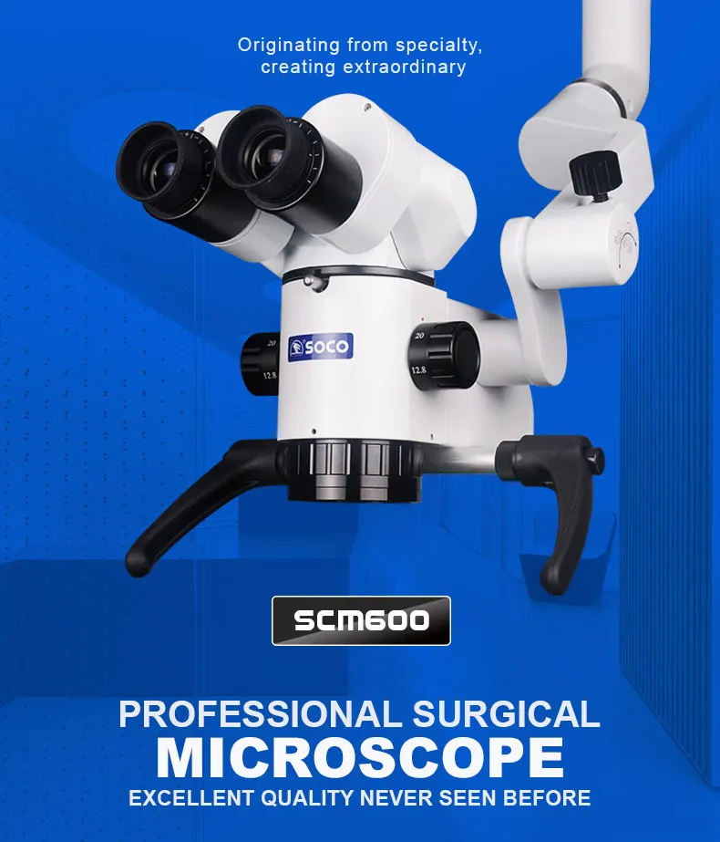 Soco Dental Microscope Instrument/apochromatic Optical System/digital
