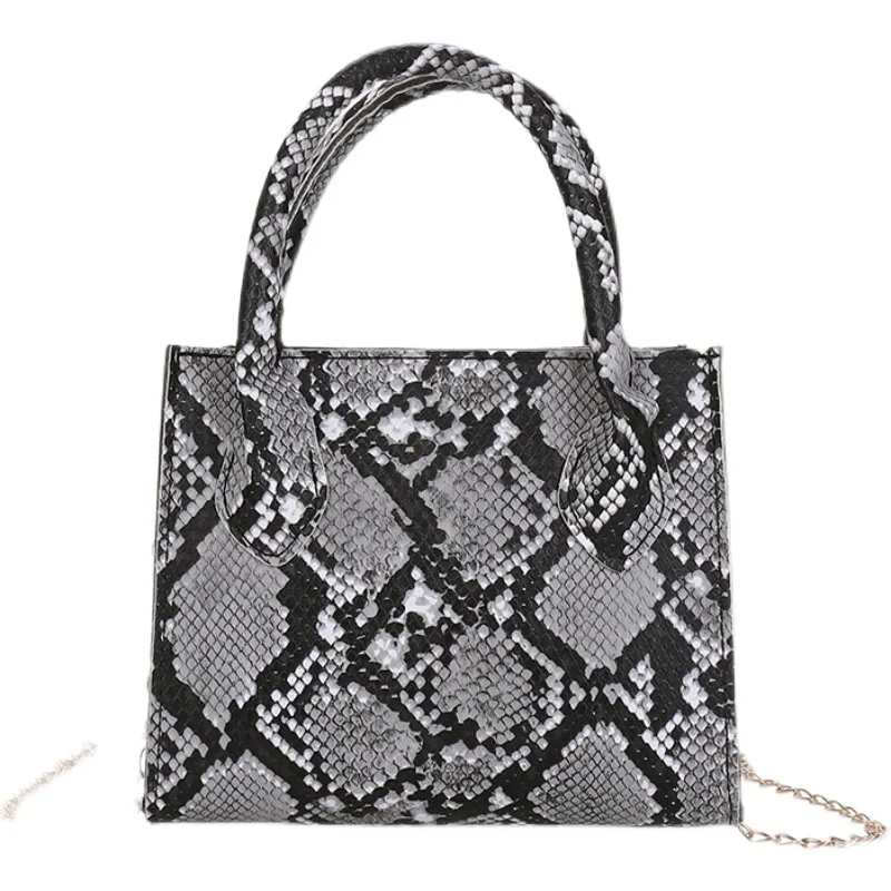 

Amazon's new product snake print woman bag fashion designer messenger bag for women handbags