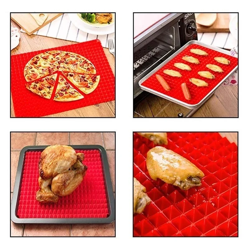 

Practical Pyramid Silicone Baking Mat Nonstick Pan Pad Cooking Mat Oven Baking Tray Mat Kitchen Bakeware Gadgets Tools