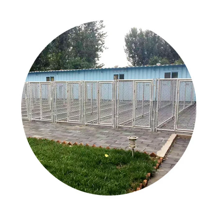 

Galvanized Steel Pipe Pet Cage Outdoor Dog Cage Durable Welding Technology Dog Fence, Steel color