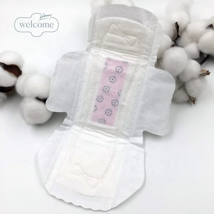 

Hot Sale Woman Pads Menstrual Private Label Raw Materials Sanitary Napkins in Bulk for Womens Sexy Panties and Nighties