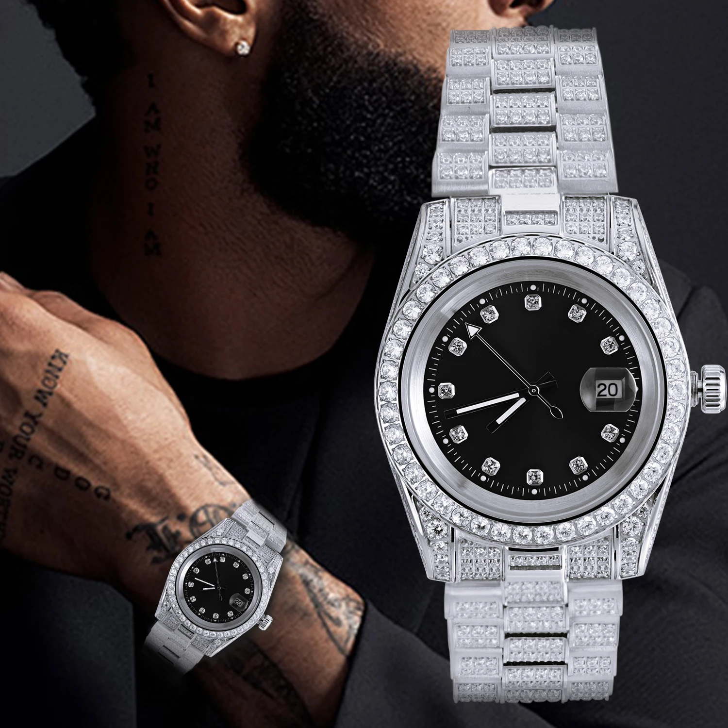 iced out watches for men cheap