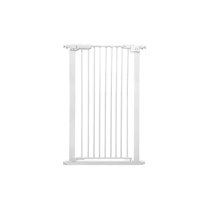 

Hot Selling High Quality Eco Friendly For Sliding Door Punch Free Metal Security Door Pet Cat Dog Baby Gate Door Fence Product, White/black