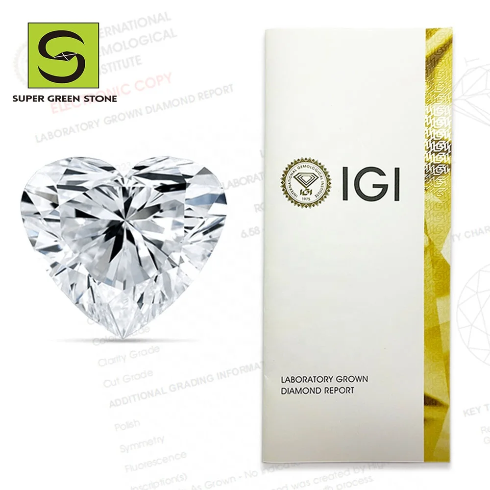 

SuperGS SGSD034 Excellent Cut Melee Loose Gia Certified Yellow Canary 1 Carat Hpht Igi Certified Lab Grown Diamond