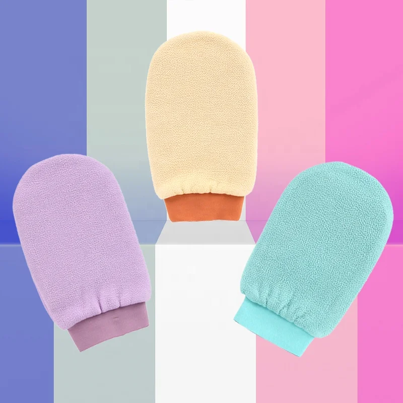 

Silk Exfoliating Glove Skin Care Beauty Exfoliating Mitt Body Scrub Safety Bath Gloves Exfoliating Mitt, Multiple colors
