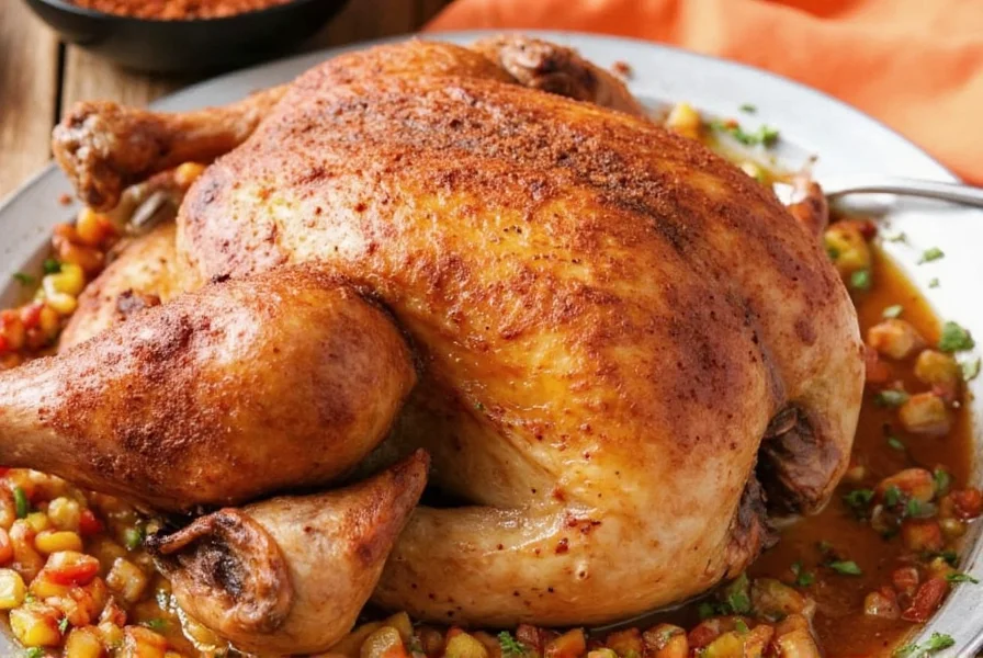 Cooked Poultry with Spice Rub