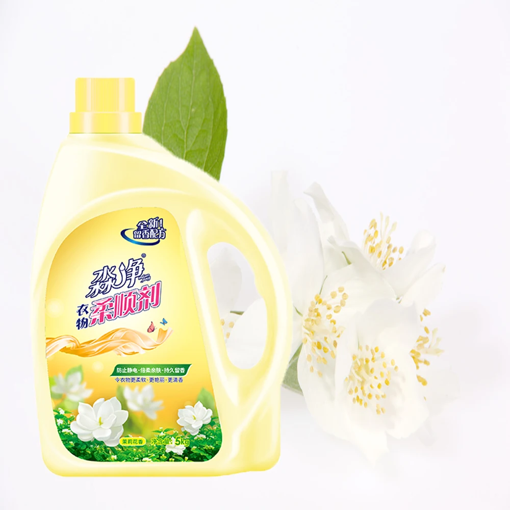 

New Arrive Washing Liquid Softener Jasmine Fragrance Eco-Friendly Laundry Detergent Wholesale Fabric Softener 5000g