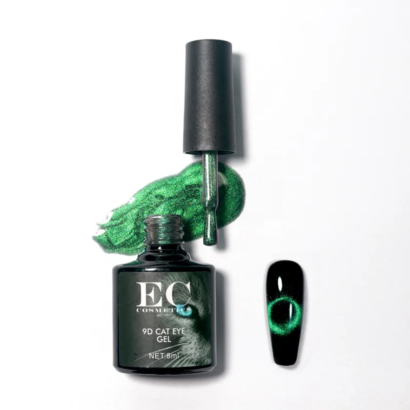 

European german vernis semi permanent esmaltes led uv gel nails black hole 5d 9d chameleon glitter magnetic cat eye gel polish